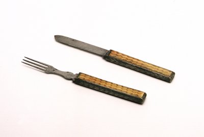 Camp knife and fork used by George Washington during the American Revolution, c.1770 by American School